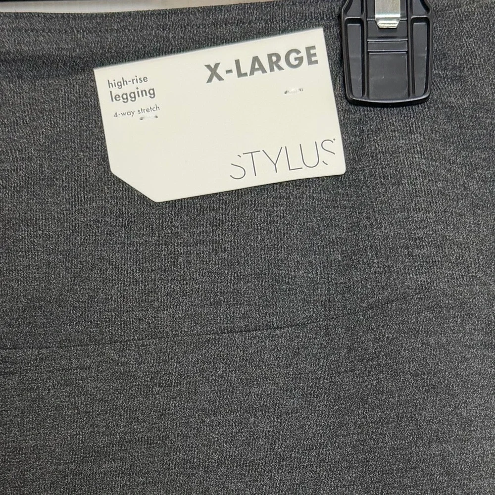 STYLUS gray Womens Leggings size XL